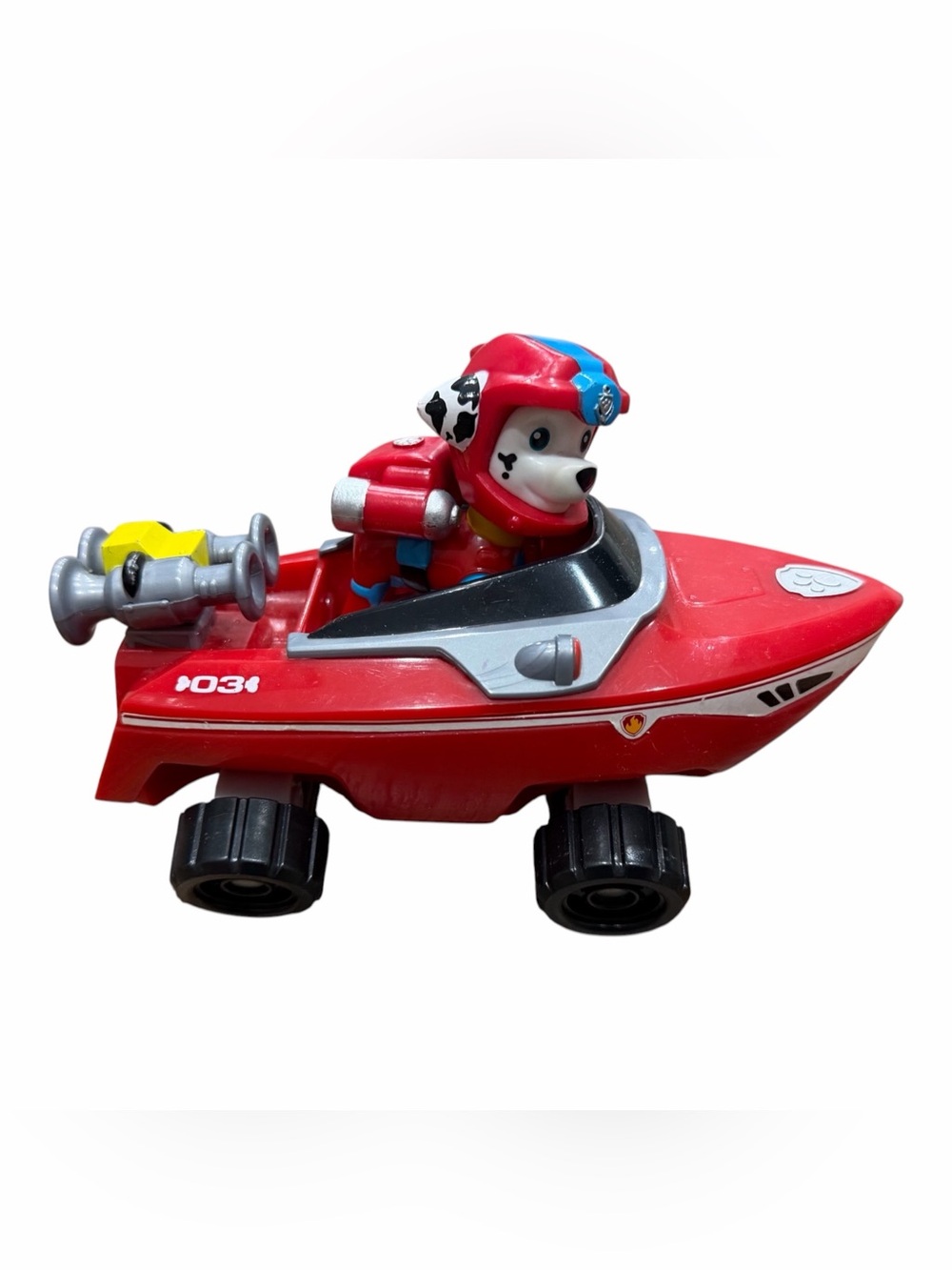 Rare Paw Patrol Marshall Sea Patrol Transforming Vehicle With Figure
